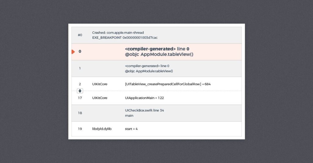 how-can-you-debug-compiler-generated-entries-in-ios-crash-reports