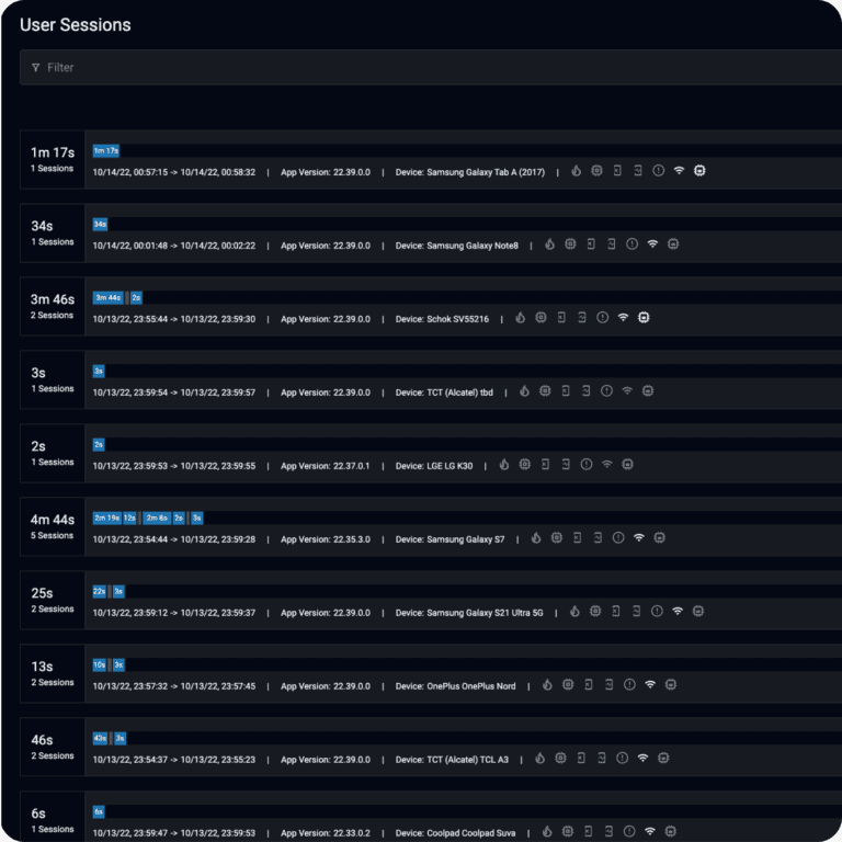 Custom Mobile App Performance Dashboards | Embrace