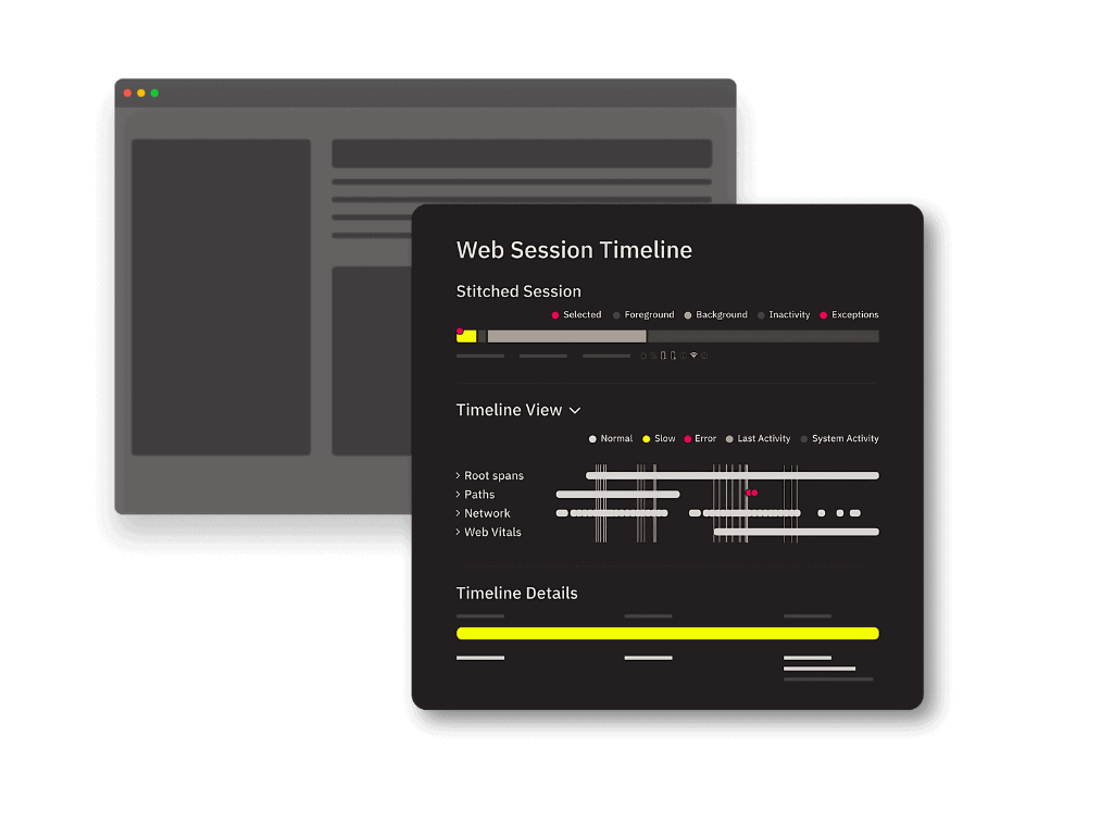 web timeline header