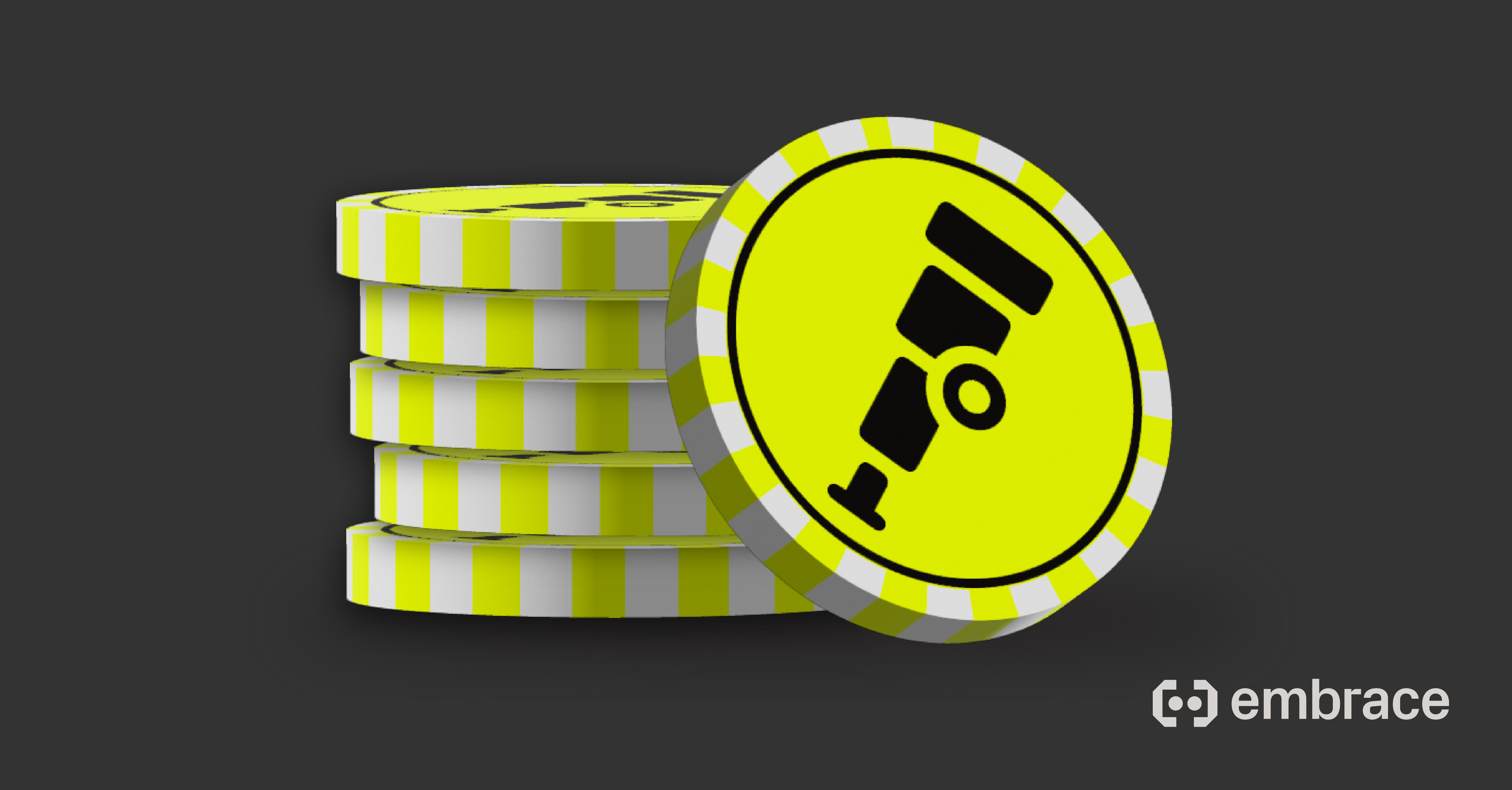 Betting chips with the OpenTelemetry logo on them