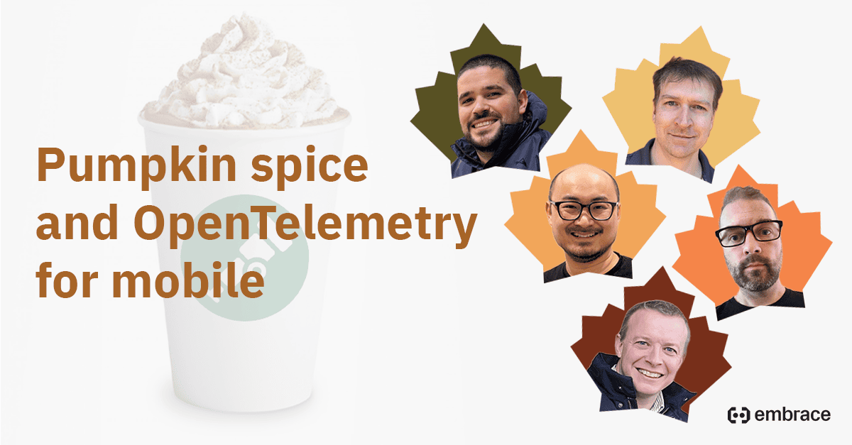 OpenTelemetry panelist headshots with leaf backgrounds
